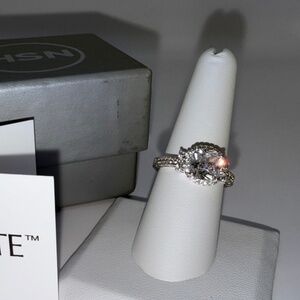 NWT HSN Absolute Simulated Diamond Ring Size 8